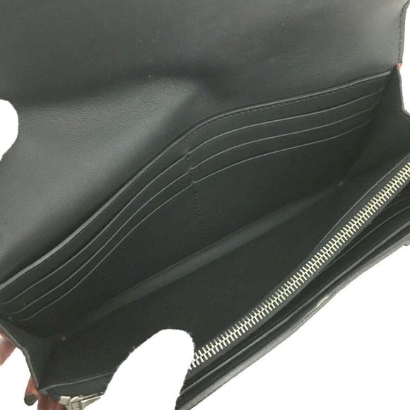 CELINE Large Flap Leather Long Bifold Wallet /2S0100 - Picture 6 of 8